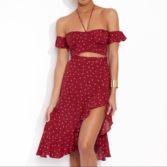 For Love And Lemons Other - For Love and Lemons La Lana Ruffle skirt & top